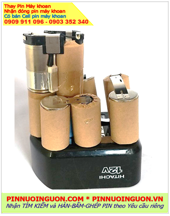 Hitachi 12v 2.0Ah, Pin máy khoan Hitachi 12v 2.0Ah _Nhận đóng pin máy khoan Hitachi 12v 2.0Ah (12v 2000mAh)